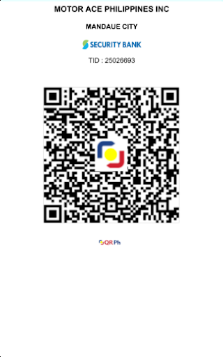 Security Bank QR Ph code for Motor Ace Philippines Inc